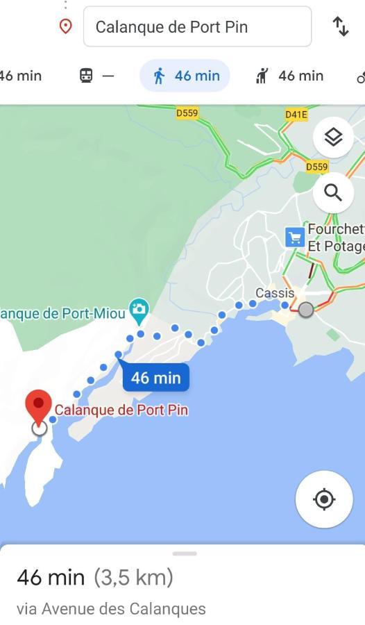 Appartement Au Coeur De Cassis Vue Sur Le Parc Bagian luar foto